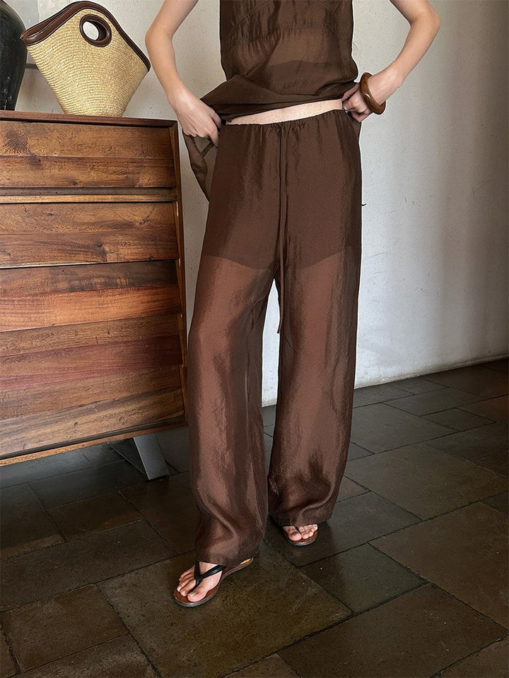 シアーリラックスパンツ