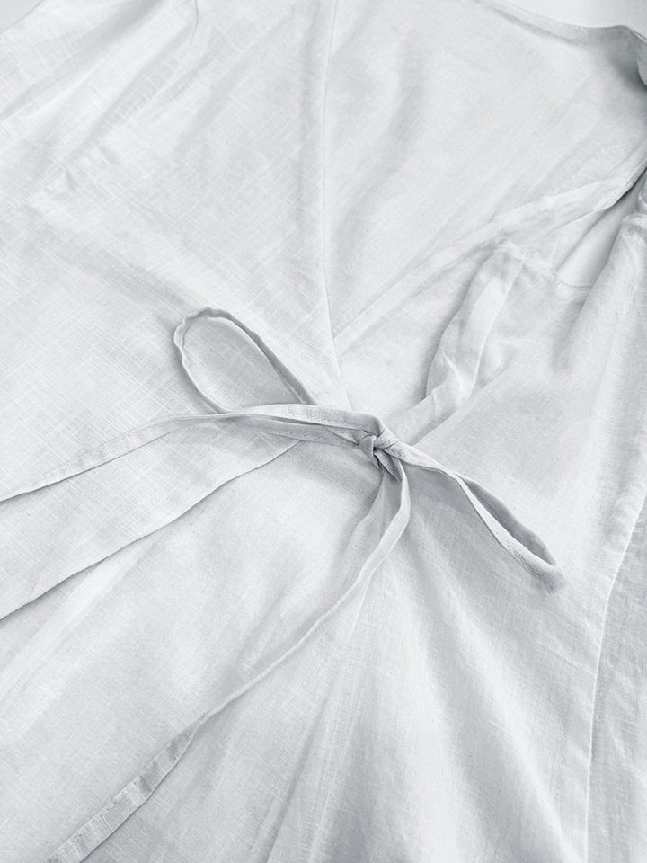 スリーブレスカシュクールミニワンピース