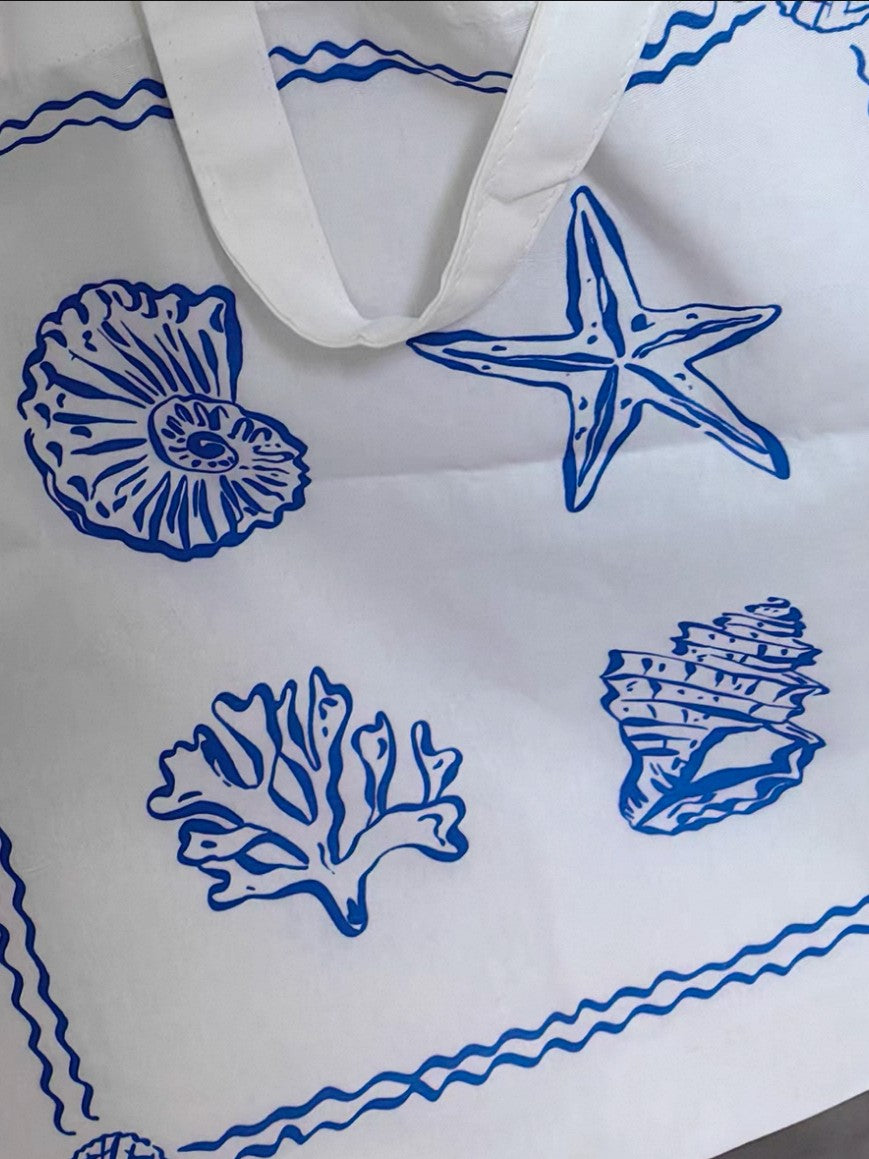 Coral Shell プリントトートバッグ