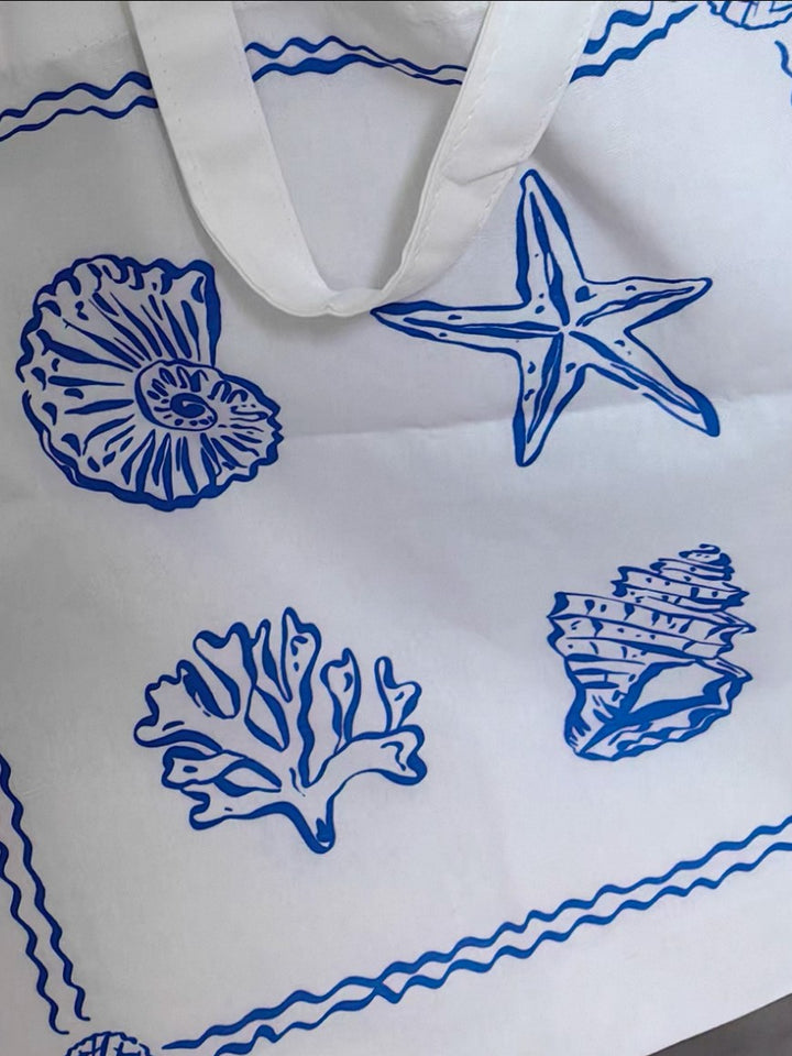 Coral Shell プリントトートバッグ