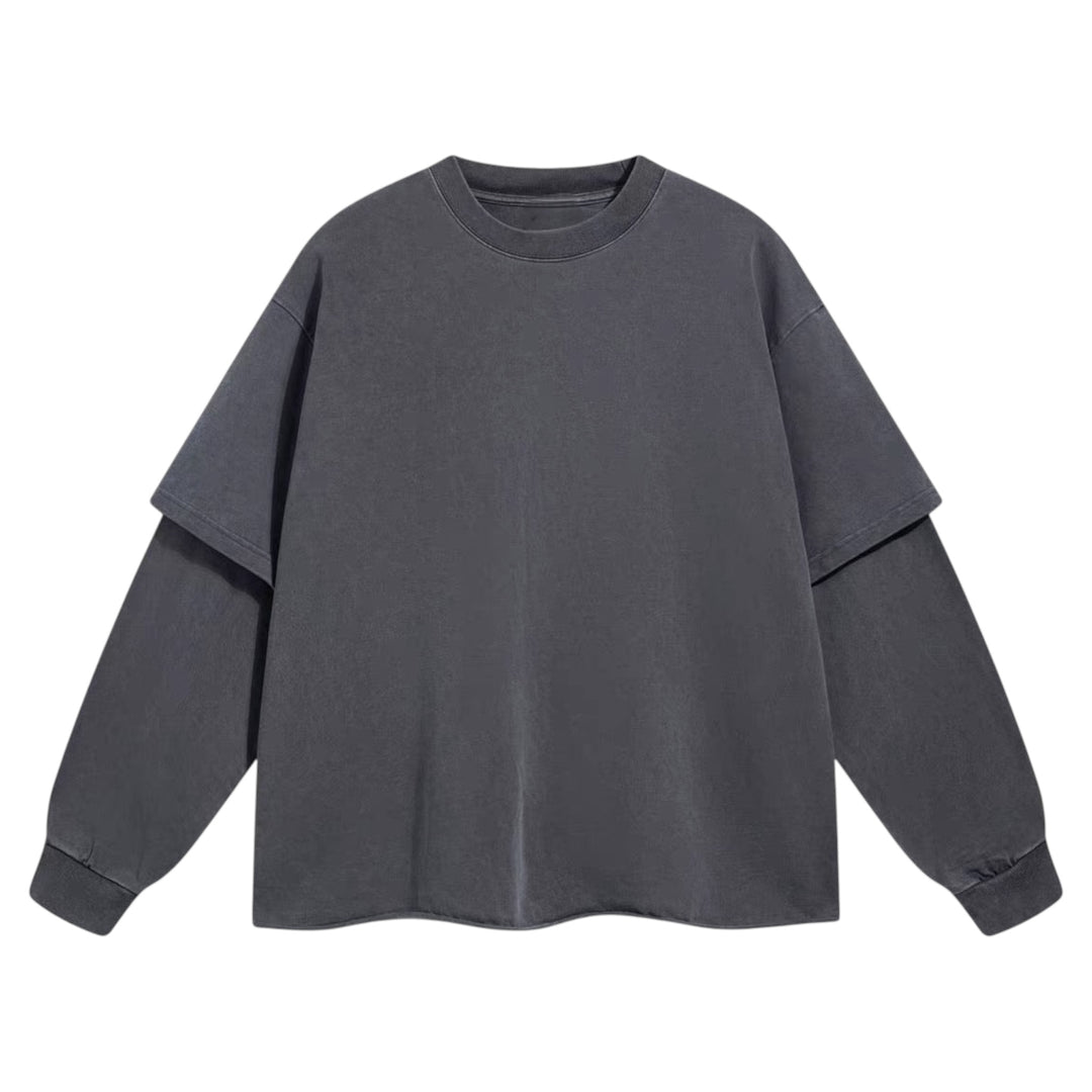 ヴィンテージライク12オンスレイヤードスリーブプルオーバー