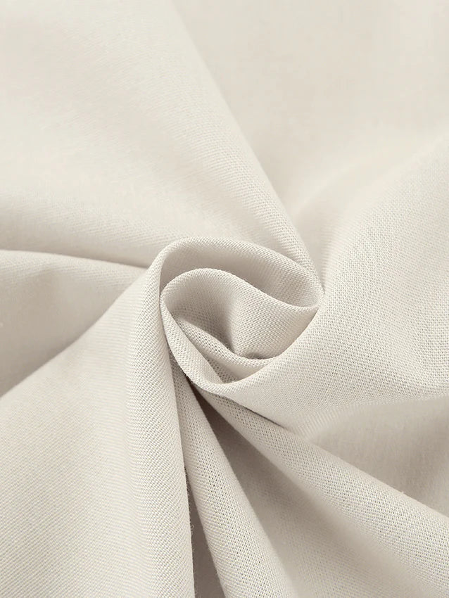 【アウトレット】(即納) コットンリネンAラインナチュラルワンピース