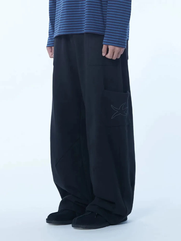 スターフィッシュポイントワイドスウェットパンツ