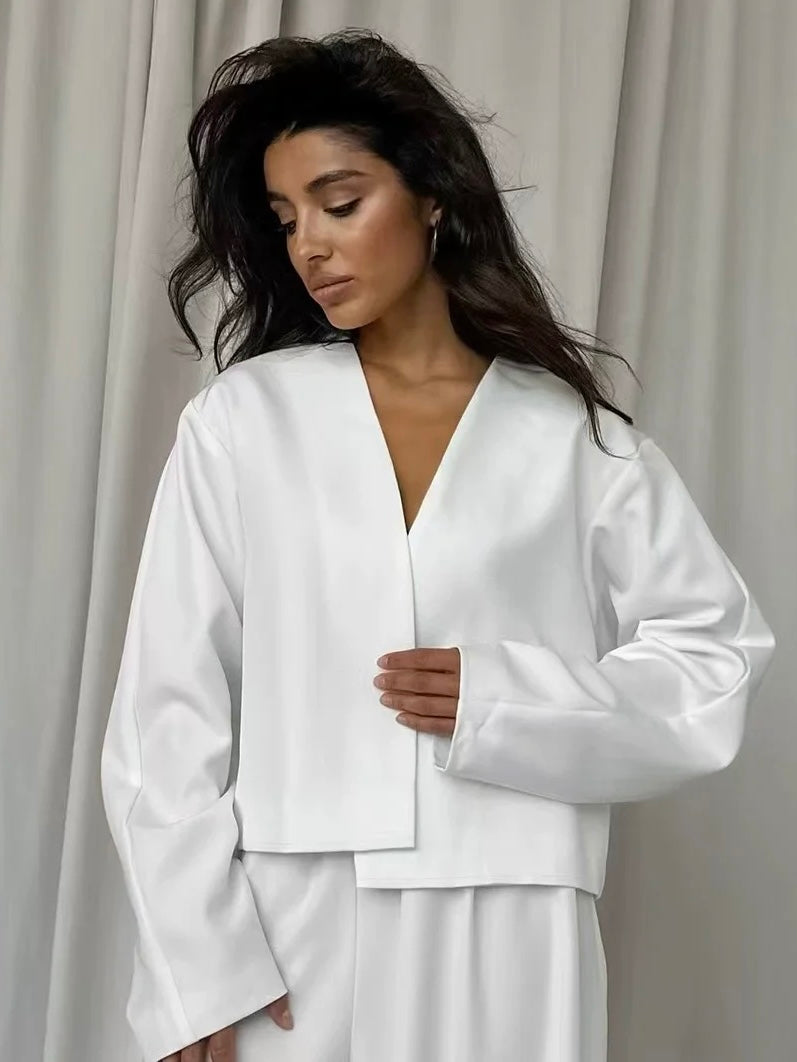 タック入りバルーンパンツジャケットセット