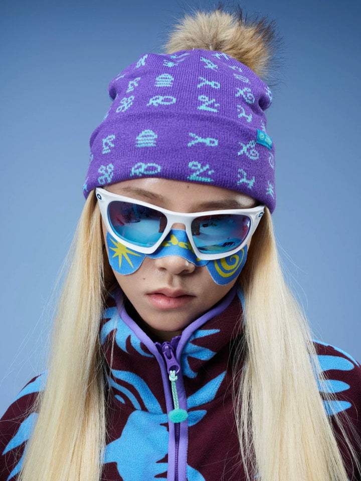 ニュアンスart pomponニットCap