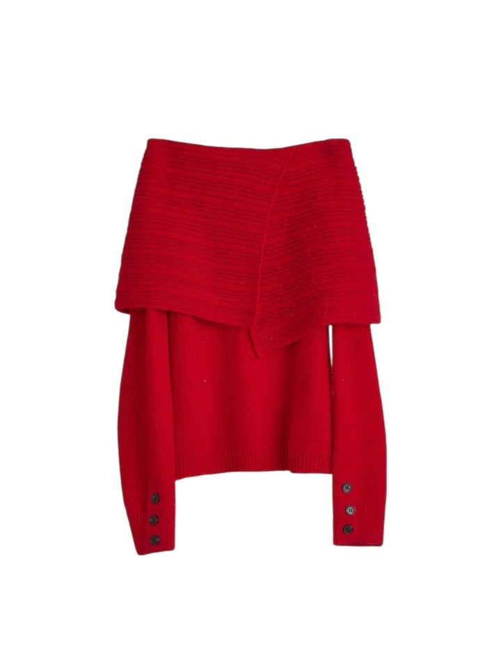 ビッグワイドカラー2Wayセーター