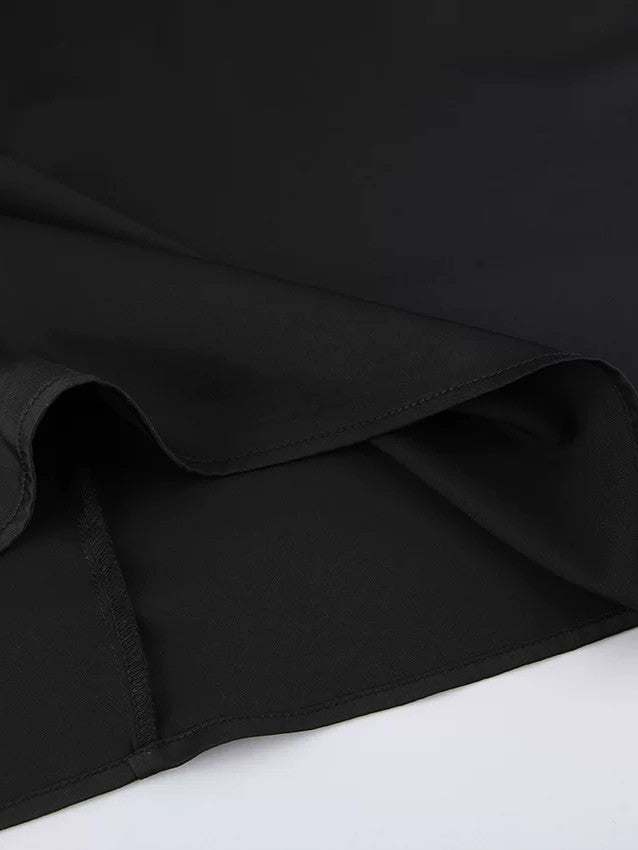 サテンポケット付きワンピース