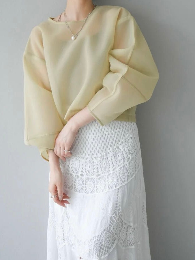 【 Select 】シアーダンボールコクーンプルオーバー
