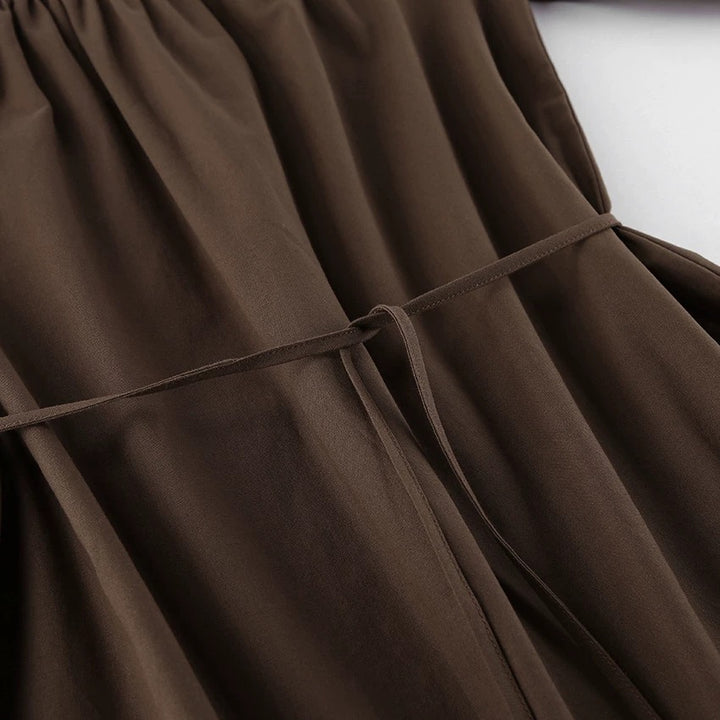 バルーンスリーブオフショルミニワンピース