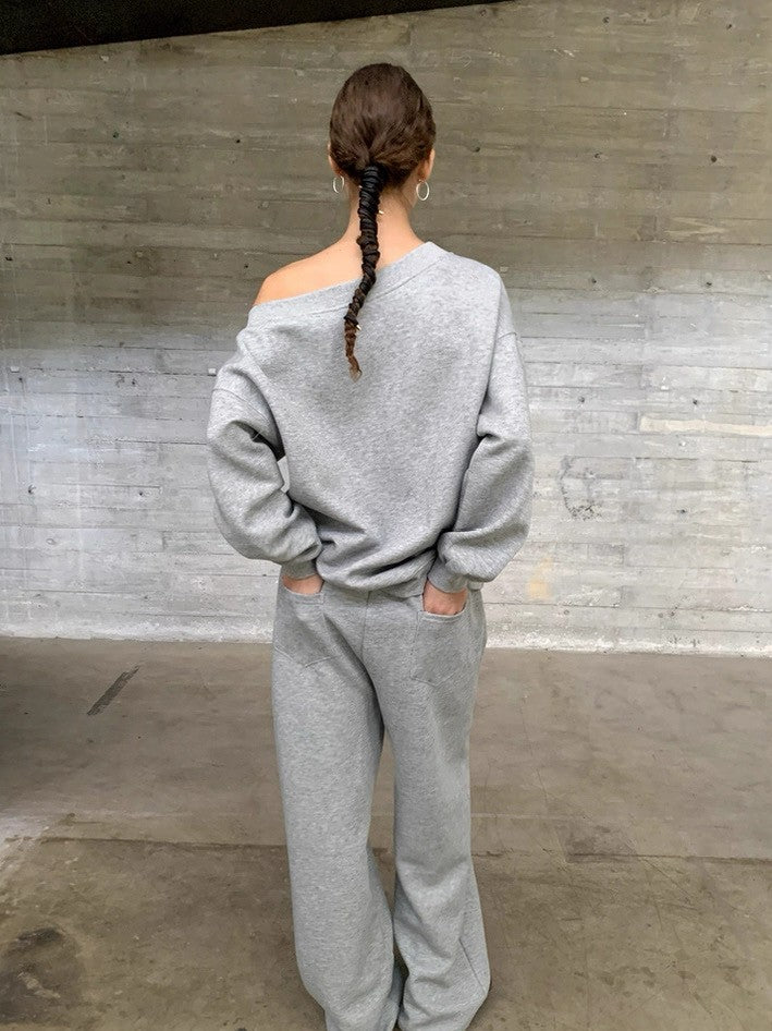 オフショルスウェットセットアップ