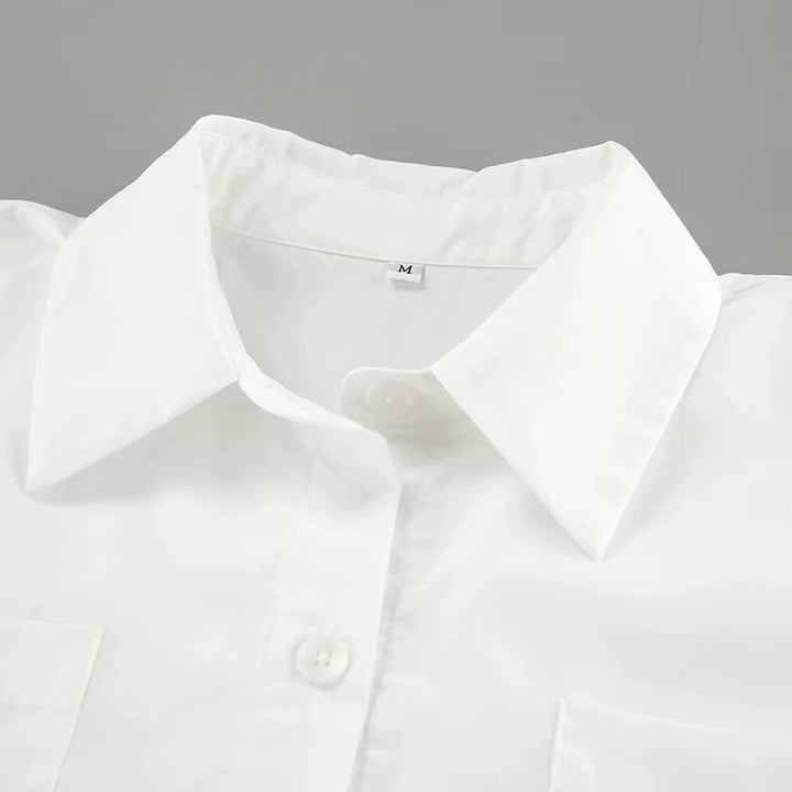 フロントスリットシャツマキシワンピース