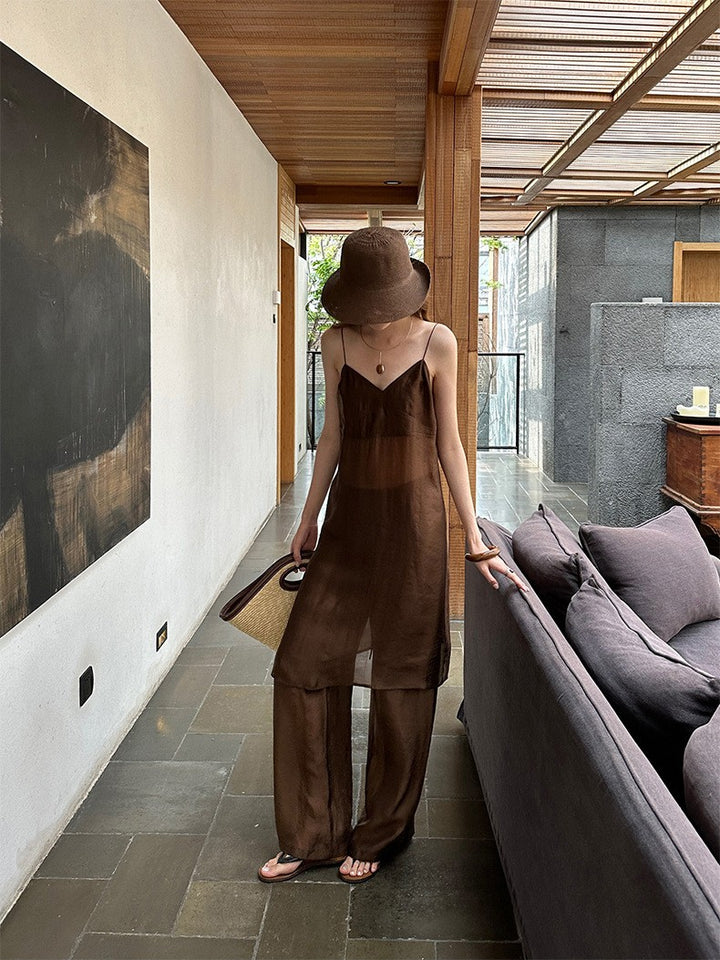 シアーリラックスパンツ