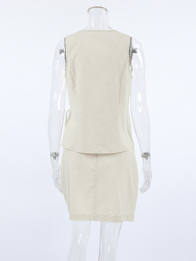 ラップベストミニスカートセット