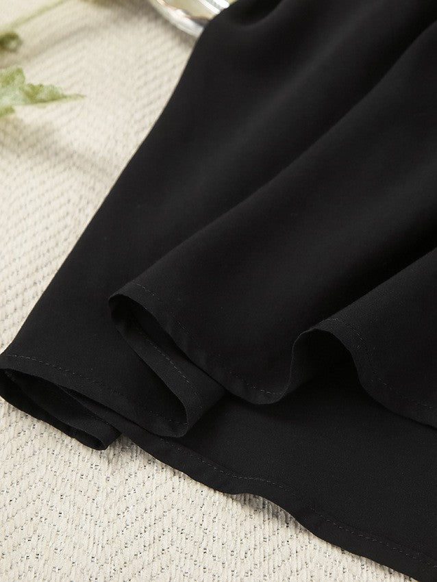 バックオープンフレアミニワンピース