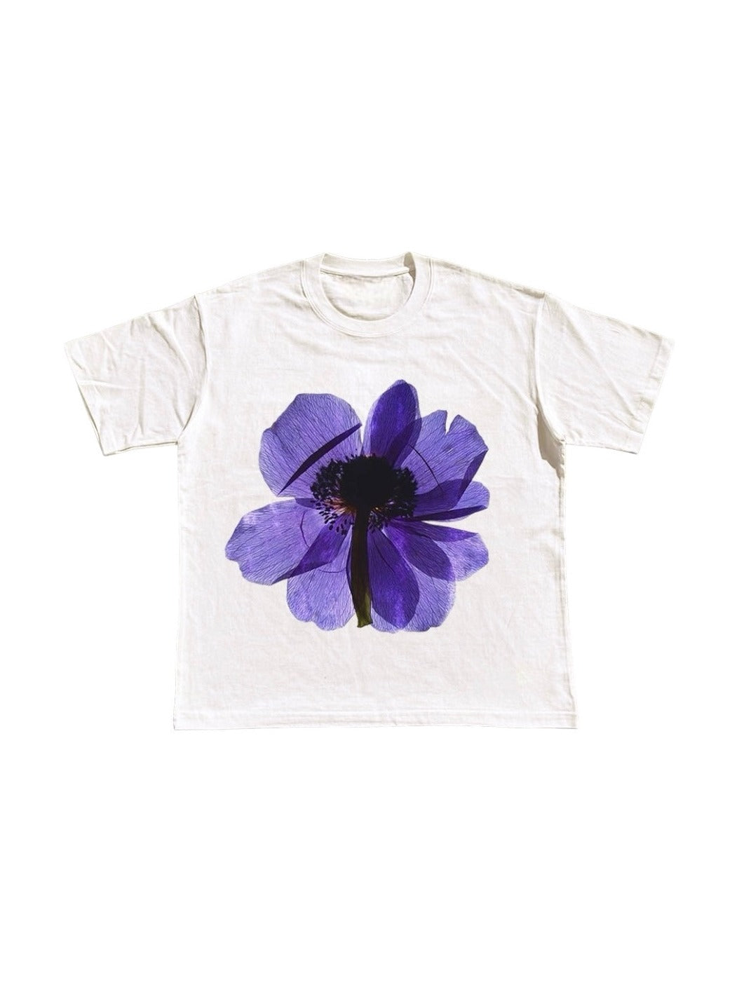 Flower PhotoプリントTシャツ