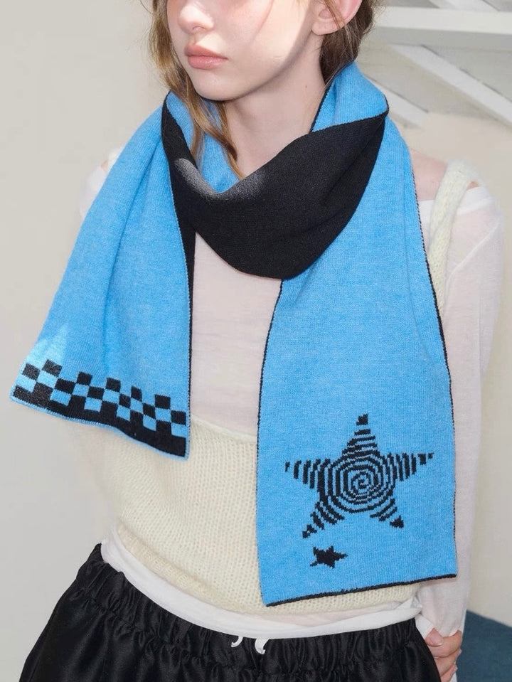 GuruGuruアートニットマフラー