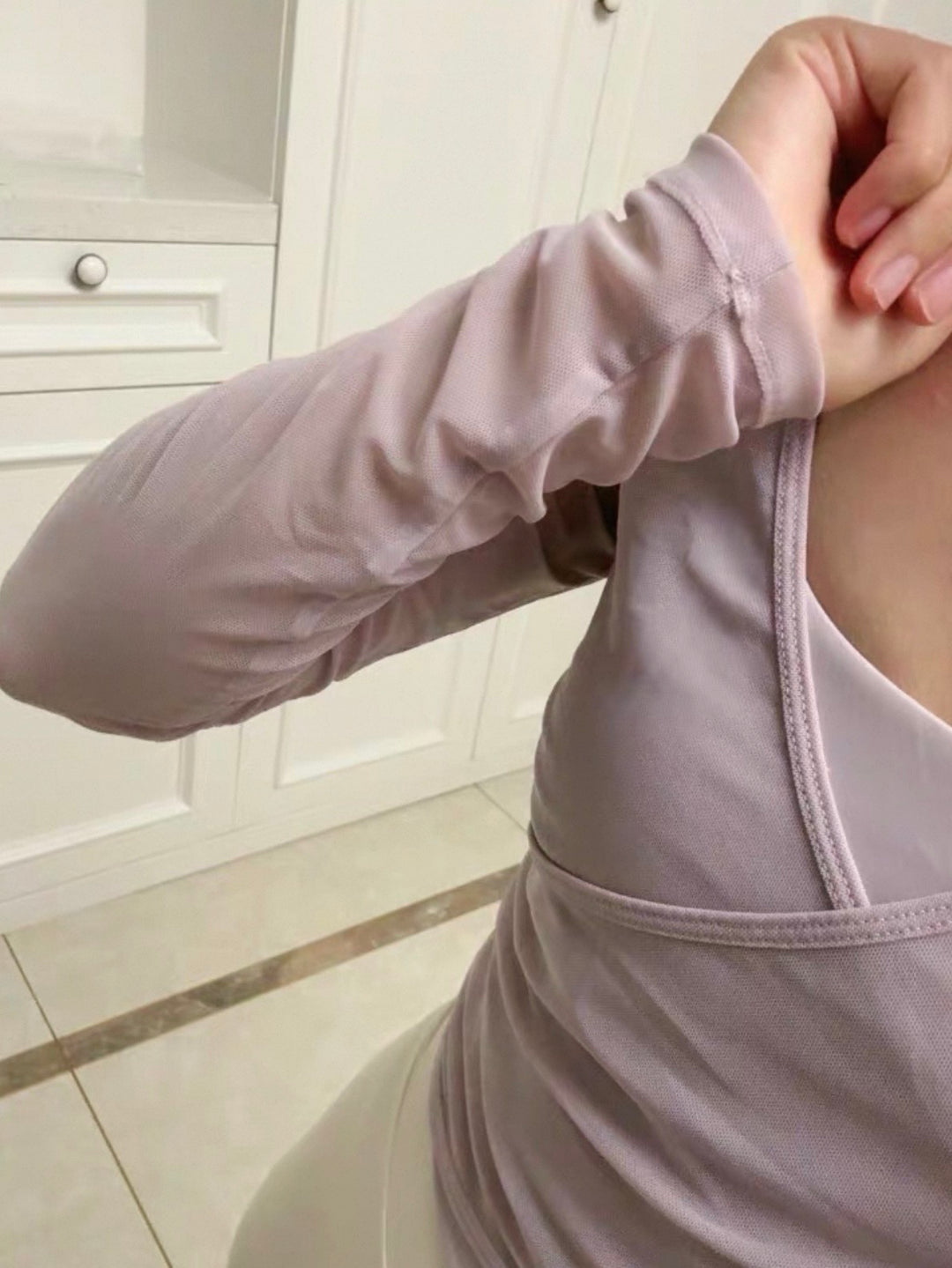 シアーカップイントップス＋フレアレギンスセット