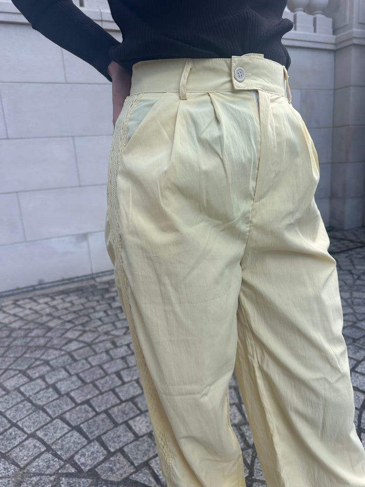 サイドレースシャーベットパンツ【アウトレット】(即納)