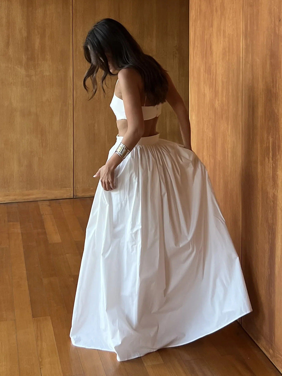 ブラトップロングフレアスカートセット