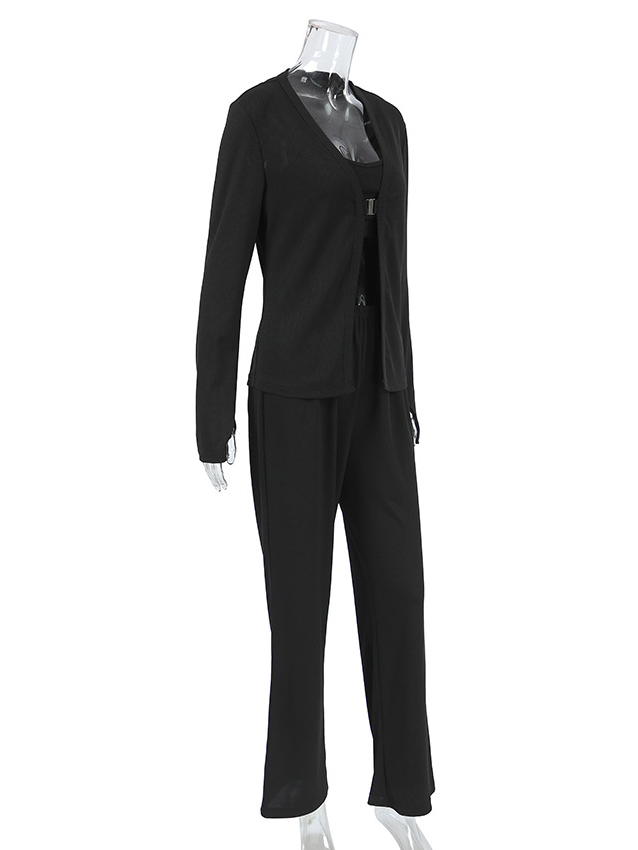 フィンガーホールカーディガン3ピースセット