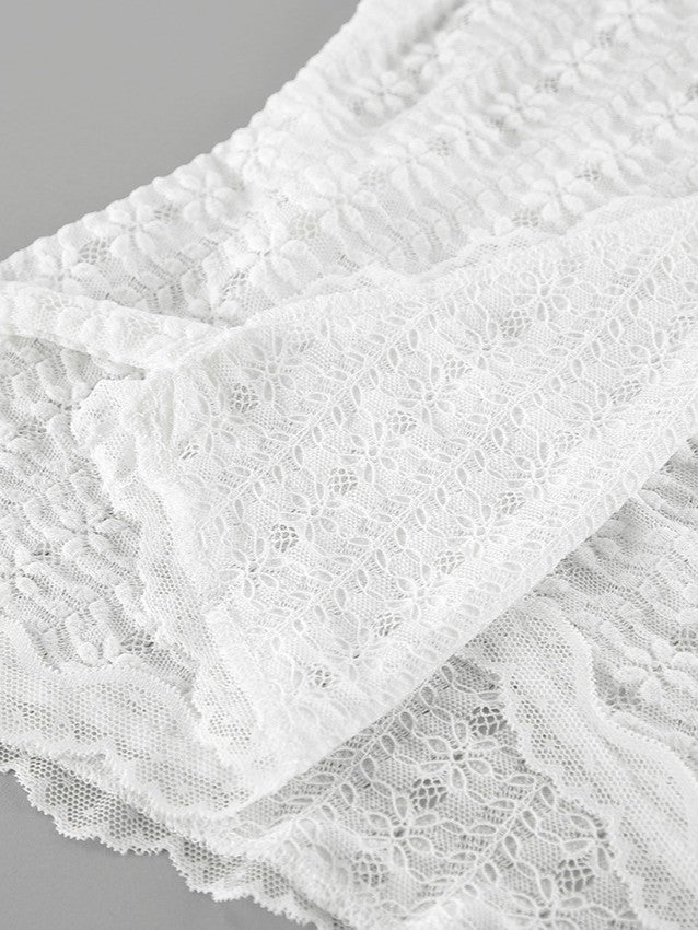 総レースカシュクールトップス