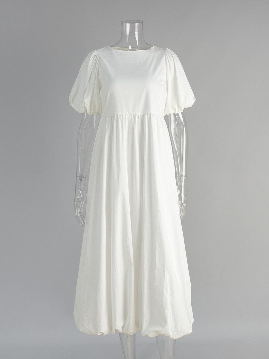 コットンギャザーバルーンワンピース