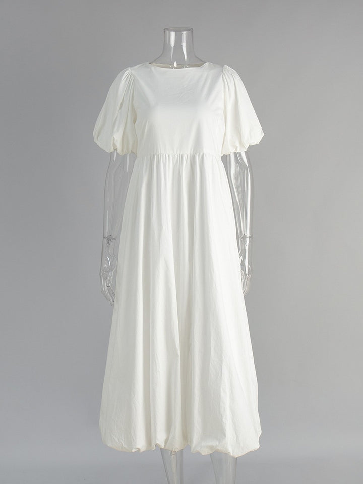 コットンギャザーバルーンワンピース