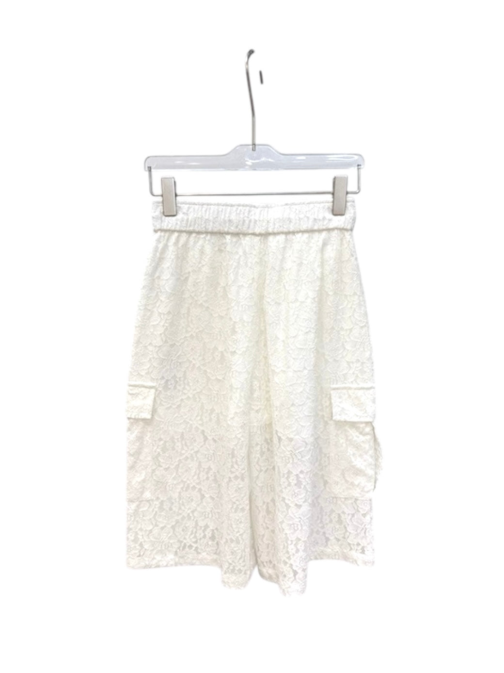 【アウトレット】(即納)シアーレースカーゴバミューダパンツ