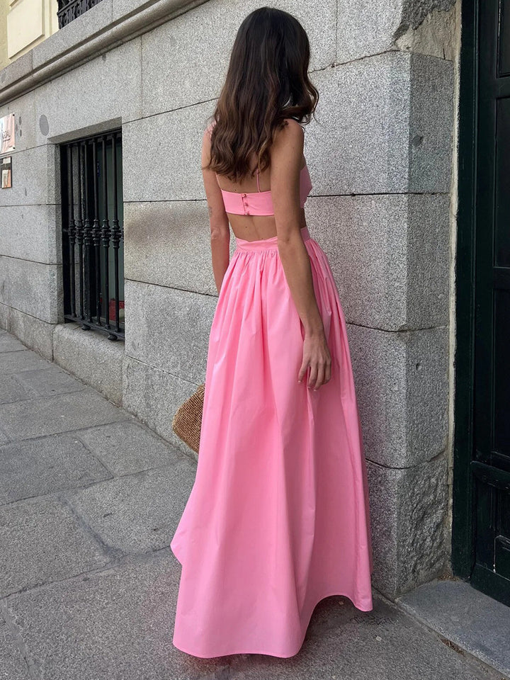 ブラトップロングフレアスカートセット