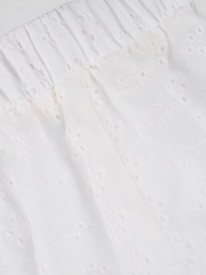 カットワークレースイージーパンツ