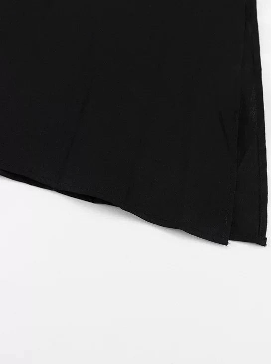 【アウトレット】(即納) ウエストカットキャミソールロングフレアワンピース