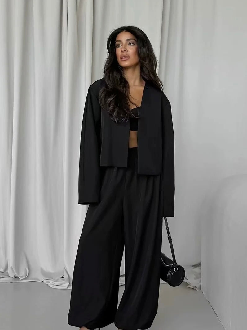 タック入りバルーンパンツジャケットセット