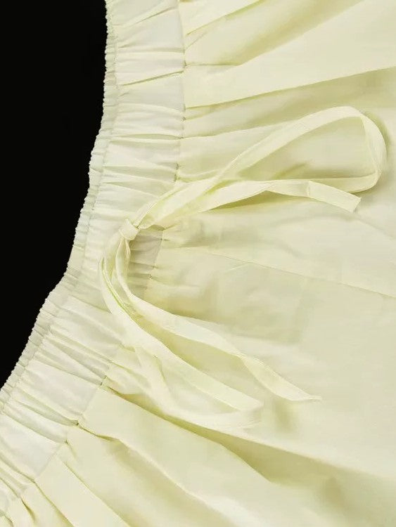 ハーフギャザータンクトップショートパンツセット