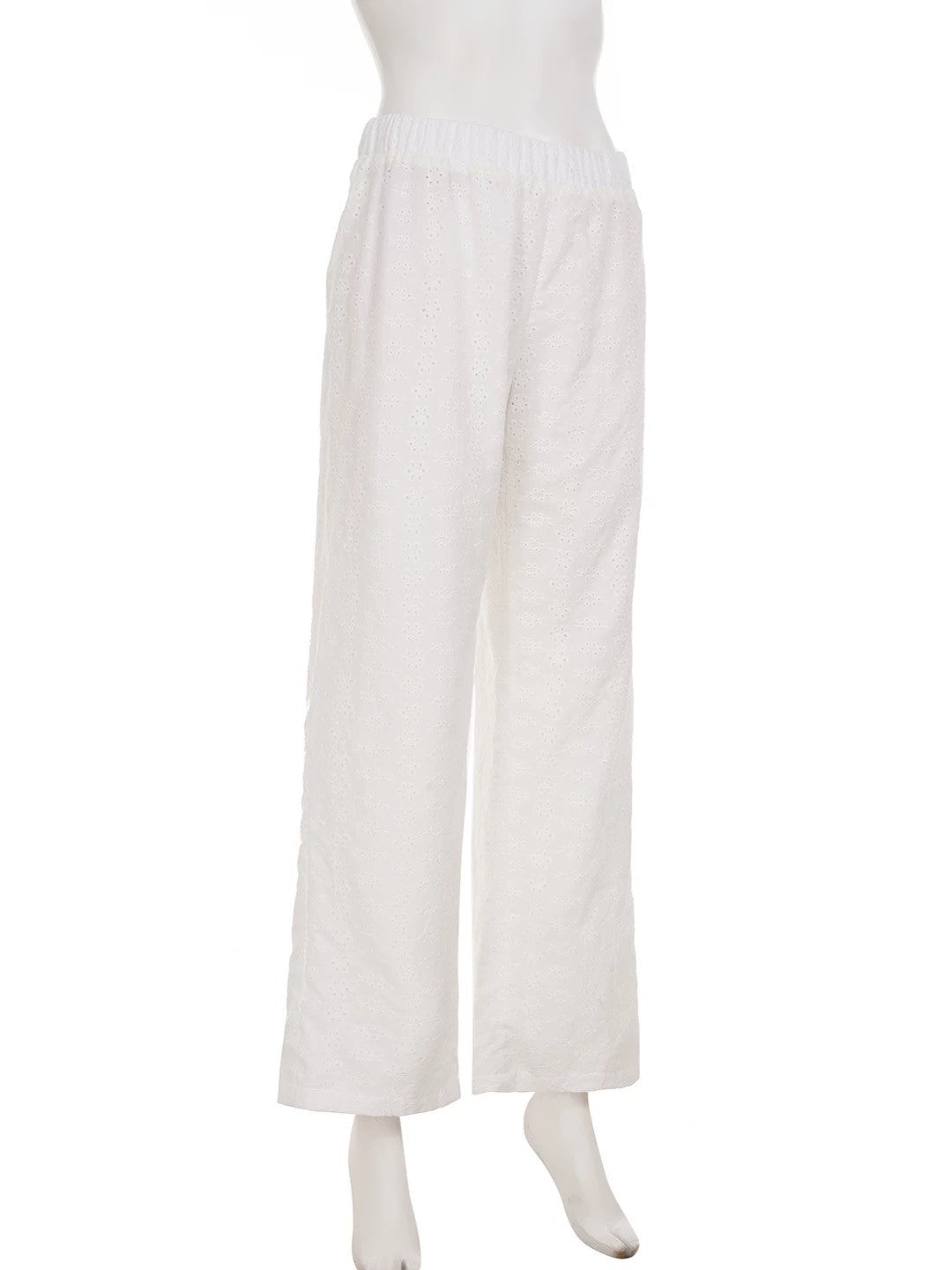 カットワークレースイージーパンツ