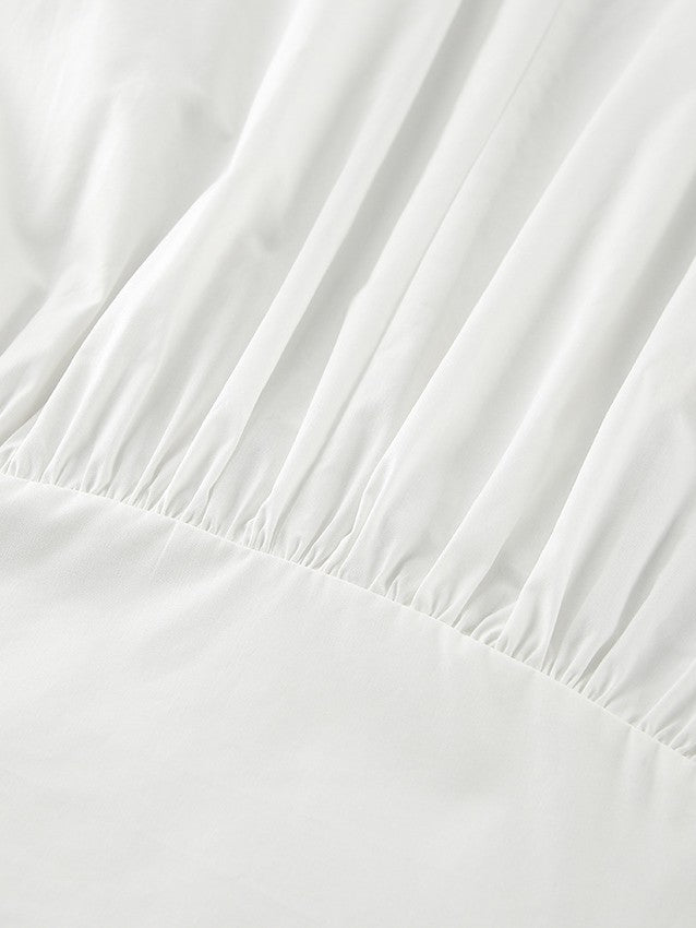 ウエスト切り替えフレアロングスカート