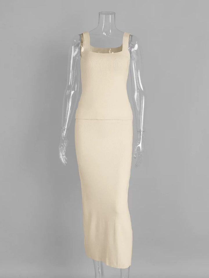 ニットカーディガン3点セットアンサンブル