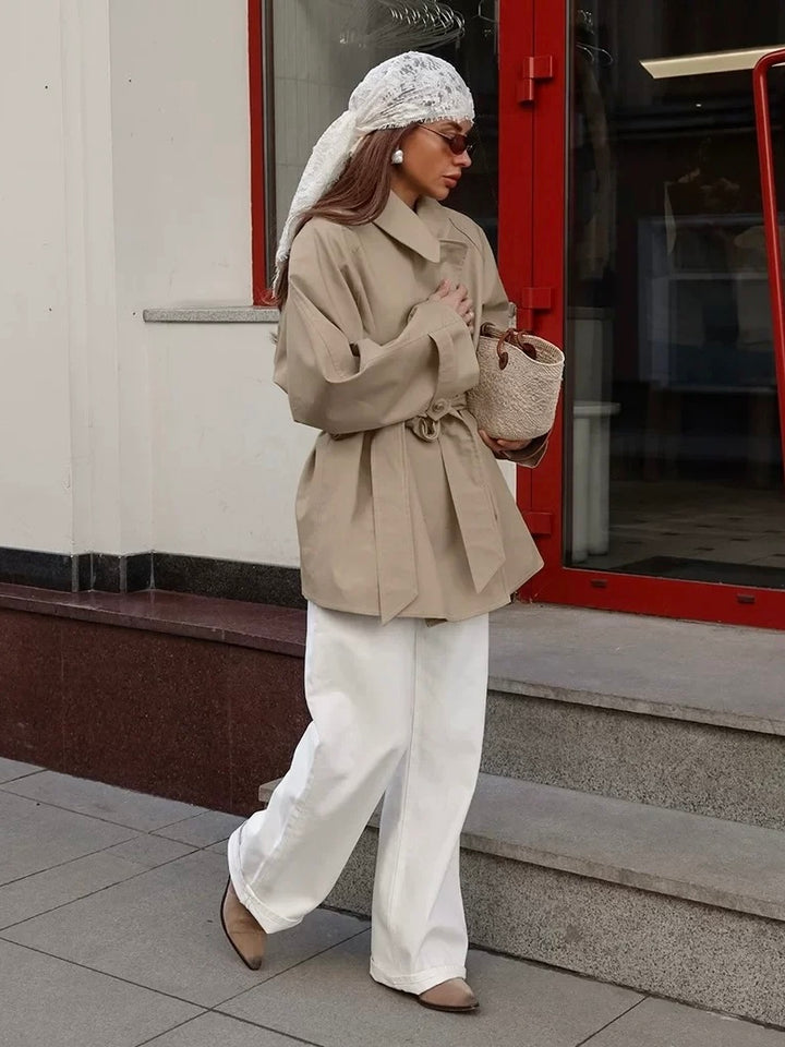 ハーフレングストレンチコート