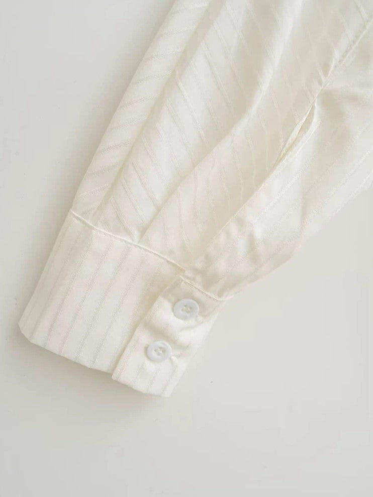 レイヤー風シャツボディースーツ