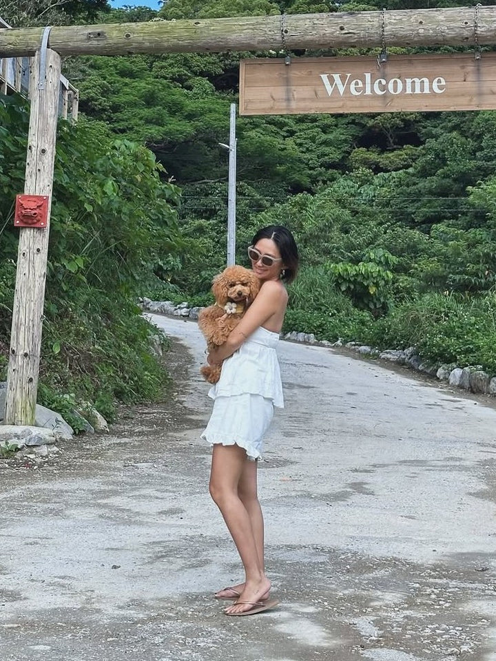 フリル付きブラウスショーツセット