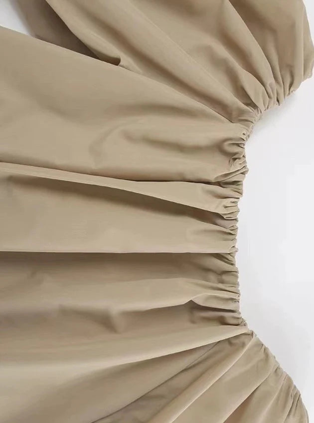 【アウトレット】(即納) 2wayオフショルバルーンスリーブワンピース