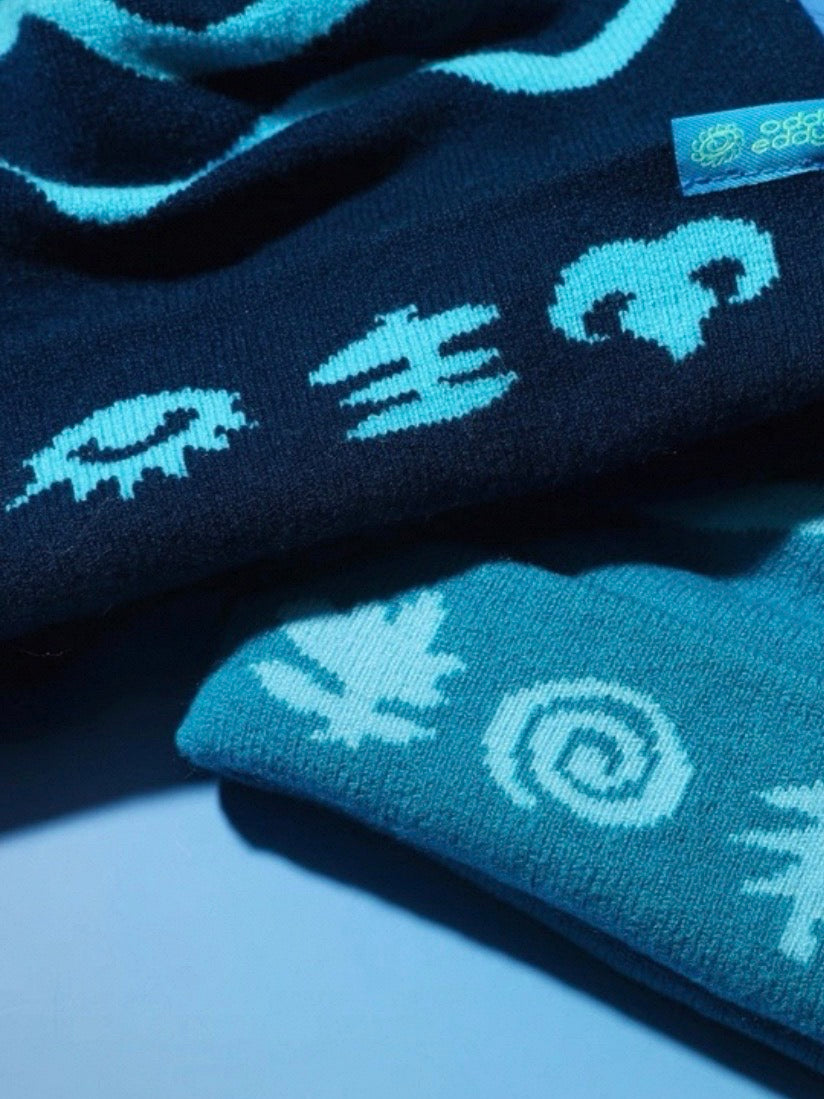 ニュアンス wavy pomponニットCap