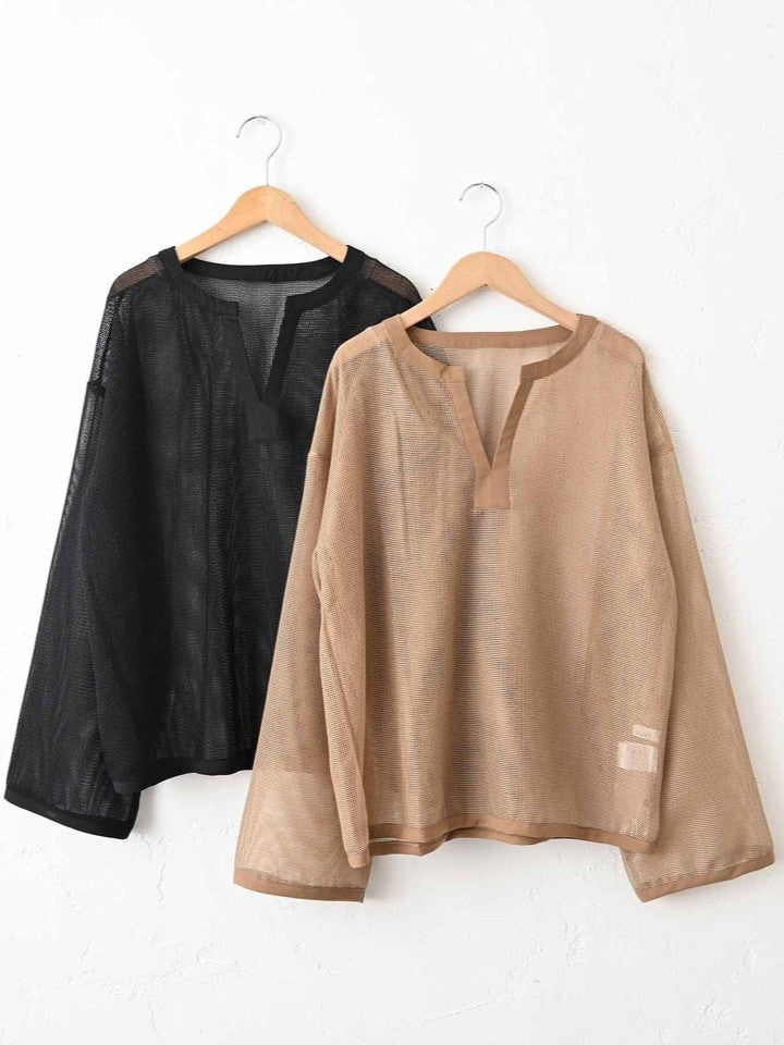【Select 】メッシュカットソースキッパープルオーバー