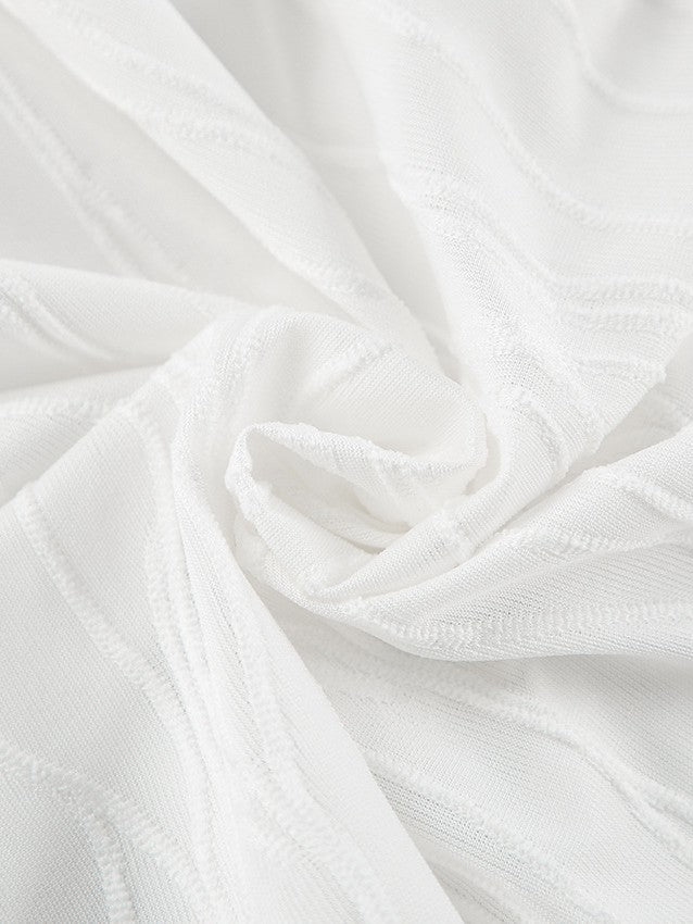 ウェーブテクスチャーブラトップショーツセットアップ