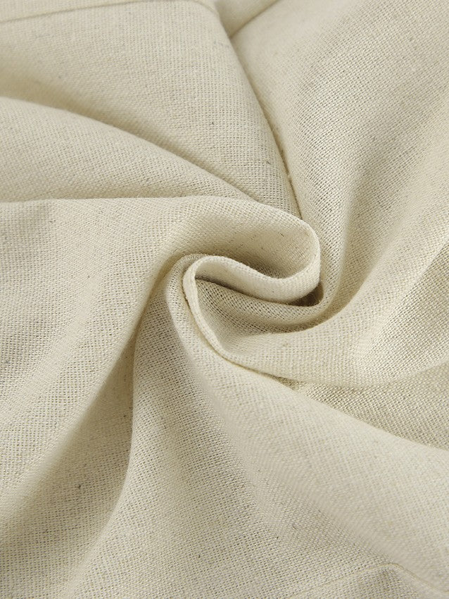 コットンリネンテーラードベストパンツセット