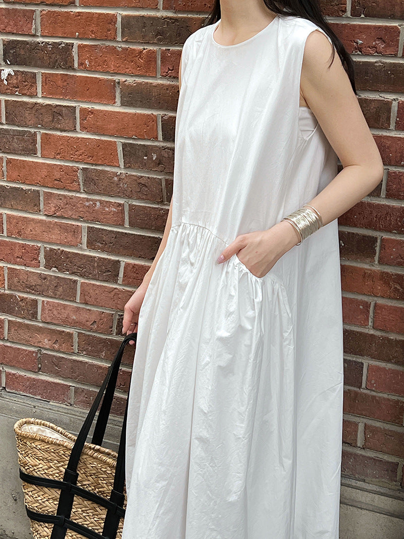 バルーンシルエットポケットワンピース