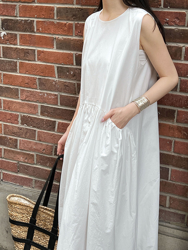 バルーンシルエットポケットワンピース