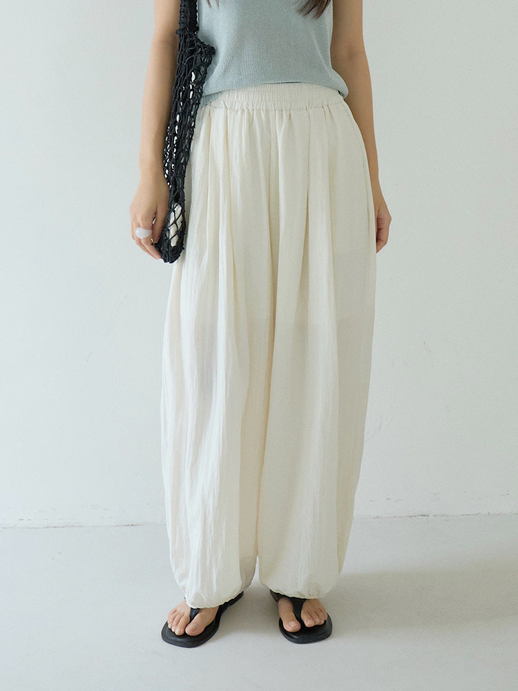 バンブーテクスチャーバルーンパンツ