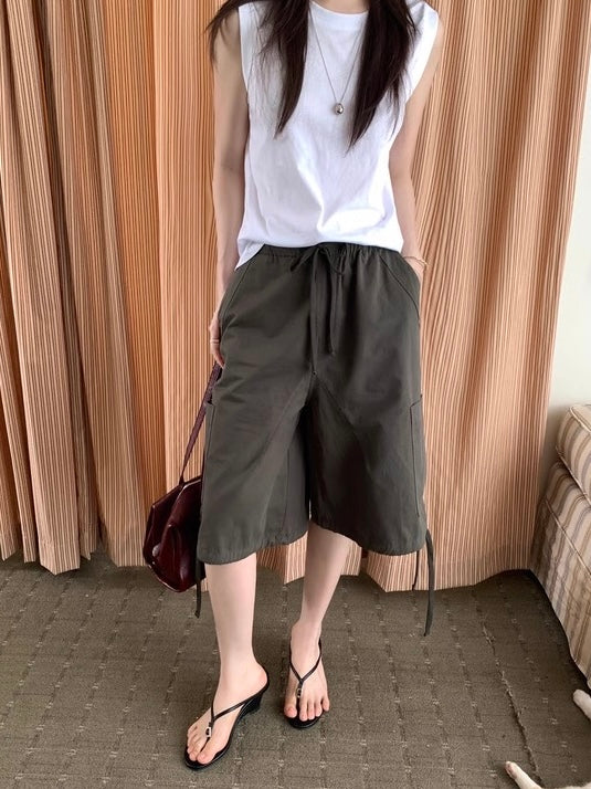 コットンカーゴバミューダパンツ