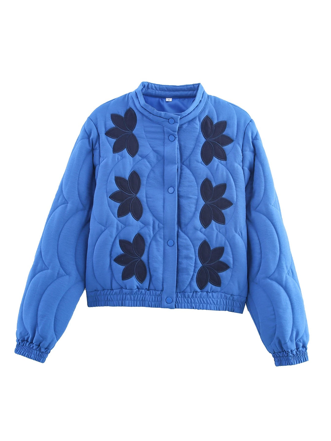 フラワー柄キルティングジャケット