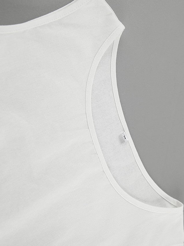 コットンタンクレイヤーリボンショーツセット